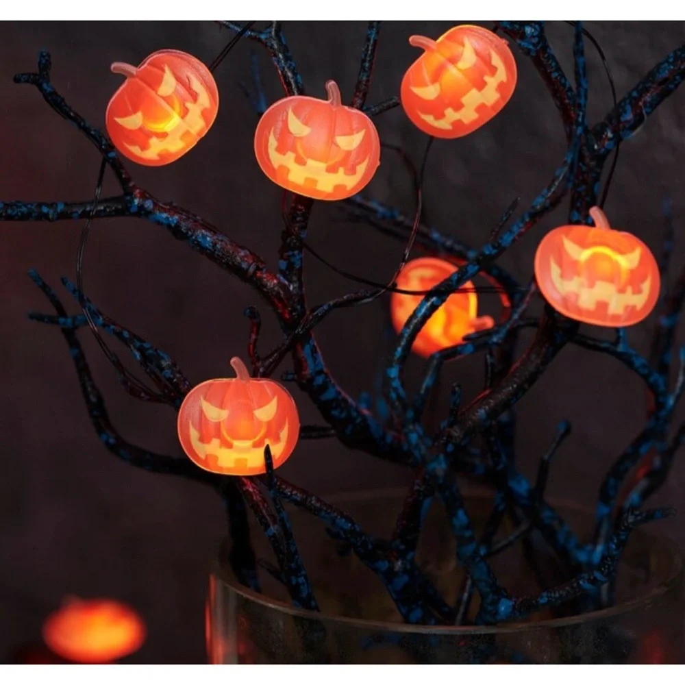 Bundle Of 11 Halloween Pumpkin String Lights